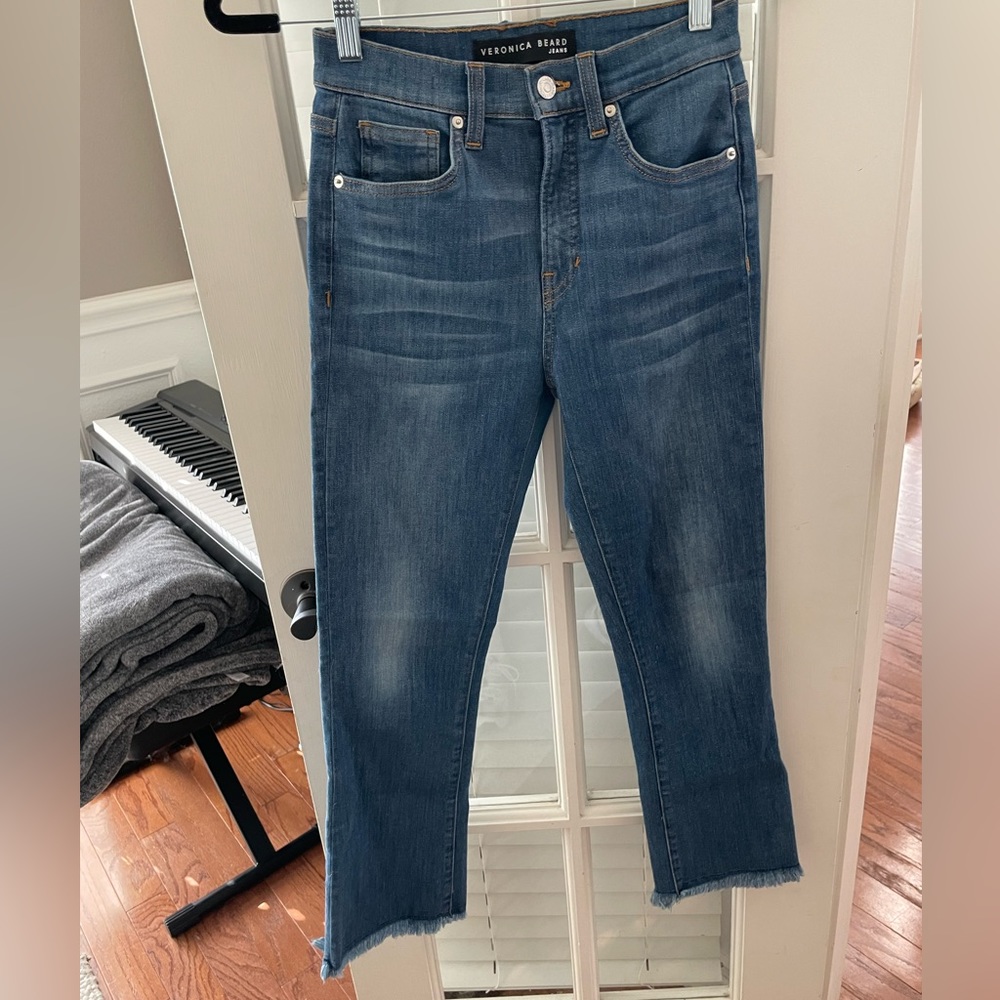 Veronica Beard Carly High Rise Kick Flare Denim